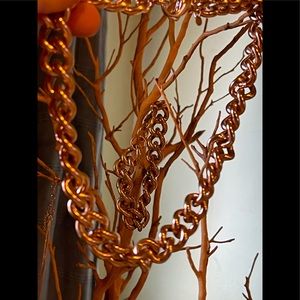 - ⛔️FINAL CUT ⛔️RL 14KP RG SET Chunky chain necklace & bracelet”RL BZ ITAL…